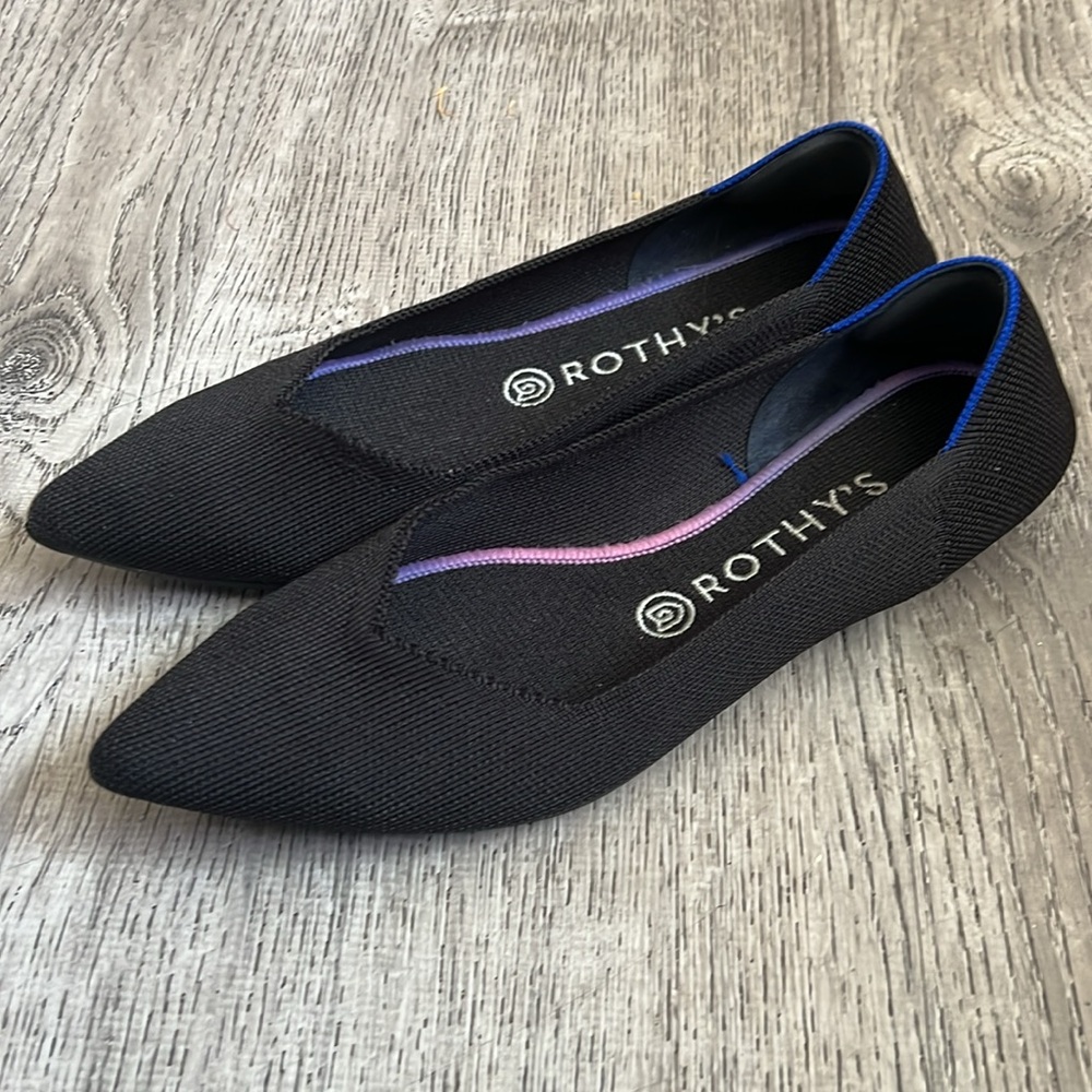 Rothy’s Pointed Toe Black Flats. - image 2